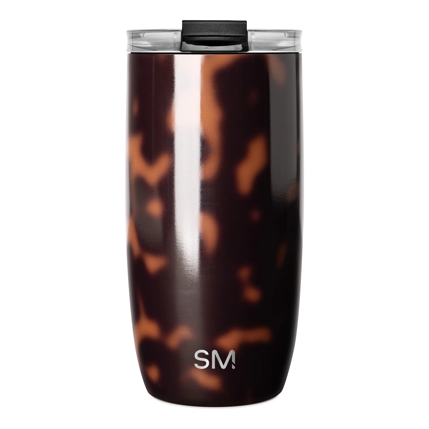Simple Modern Voyager Tumbler with Clear Flip Lid & Straw - 16oz Tortoise