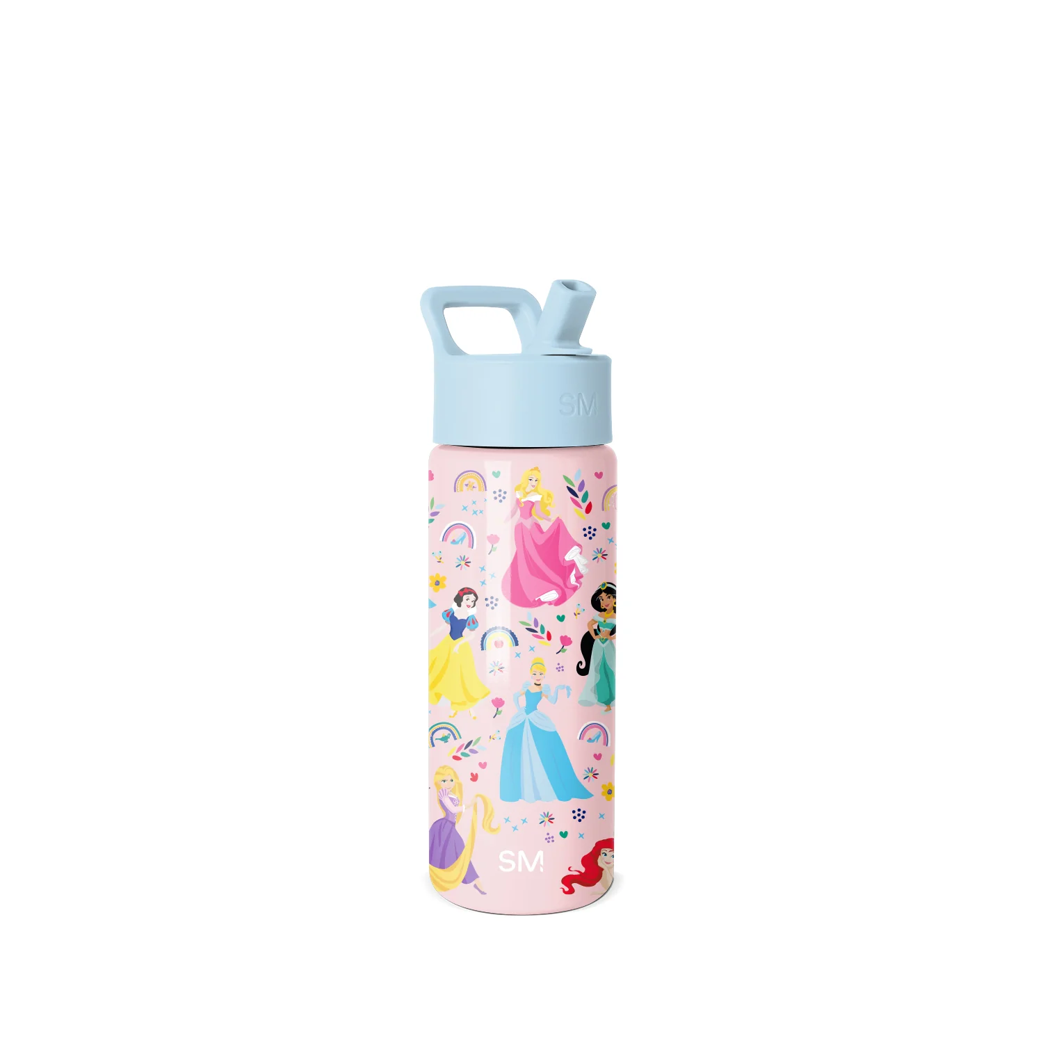 Simple Modern Summit Kids Water Bottle with Straw Lid - 18oz Princess Rainbows