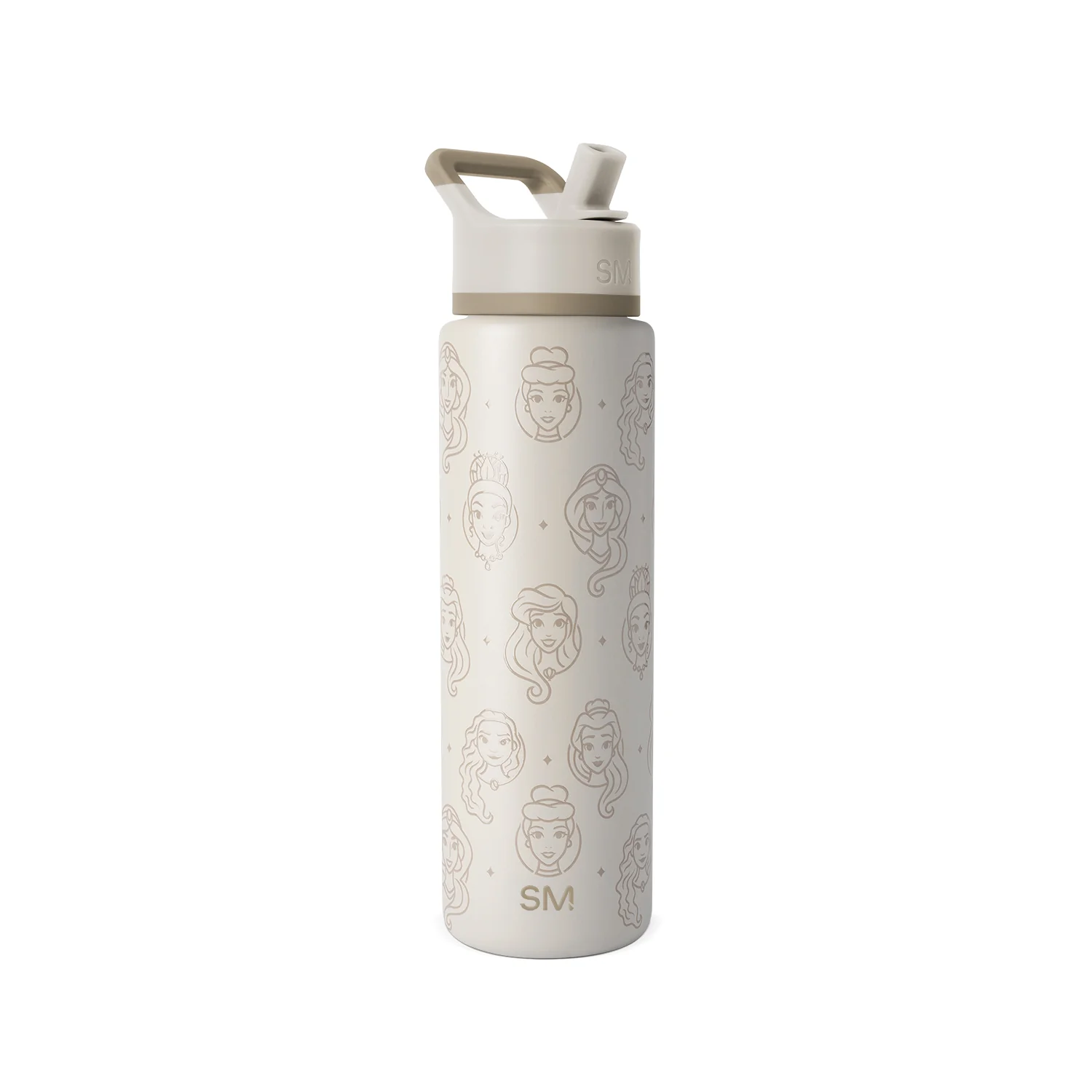 Simple Modern Summit Water Bottle with Straw Lid - 30oz Disney Princess Icons