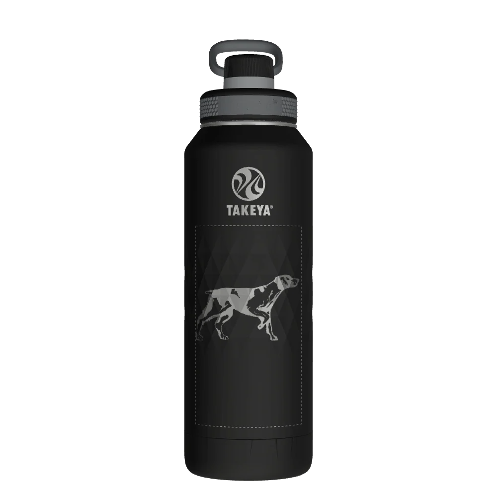 Takeya Sport Water Bottle - 40oz Obsidian Spout - Model 51347-TAKEYA-SPORT-WATER-BOTTLE-CUSTOMIZED-95-40OZ-OBSIDIAN-SPOUT