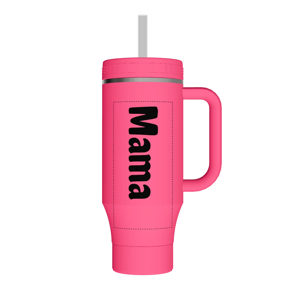 Takeya Straw Tumbler With Handle - 40oz Dragon Fruit