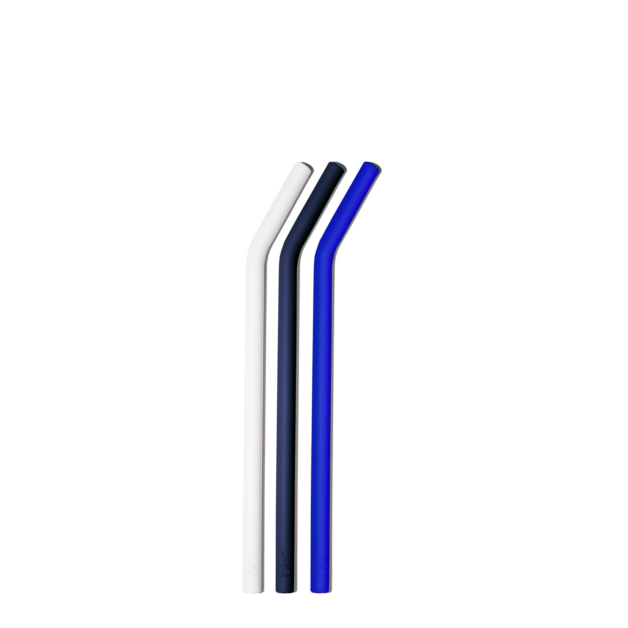 bkr CUTE BUOY BLUES LITTLE BOTTLE STRAWS 500mL (16 OZ) SET OF THREE