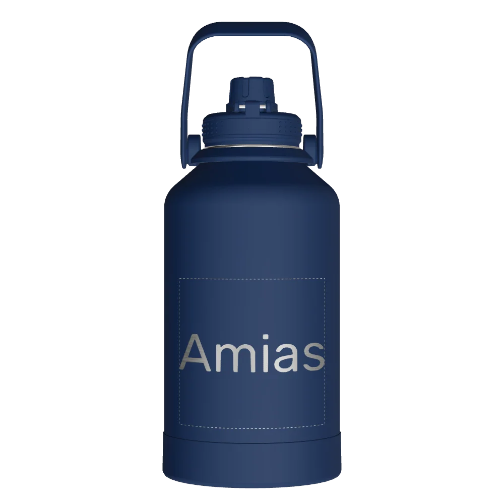 Takeya Actives Water Bottle With Spout Lid - 64oz Midnight - Model 51114-TAKEYA-ACTIVES-WATER-BOTTLE-WITH-SPOUT-LID-CUSTOMIZED-150-64OZ-MIDNIGHT
