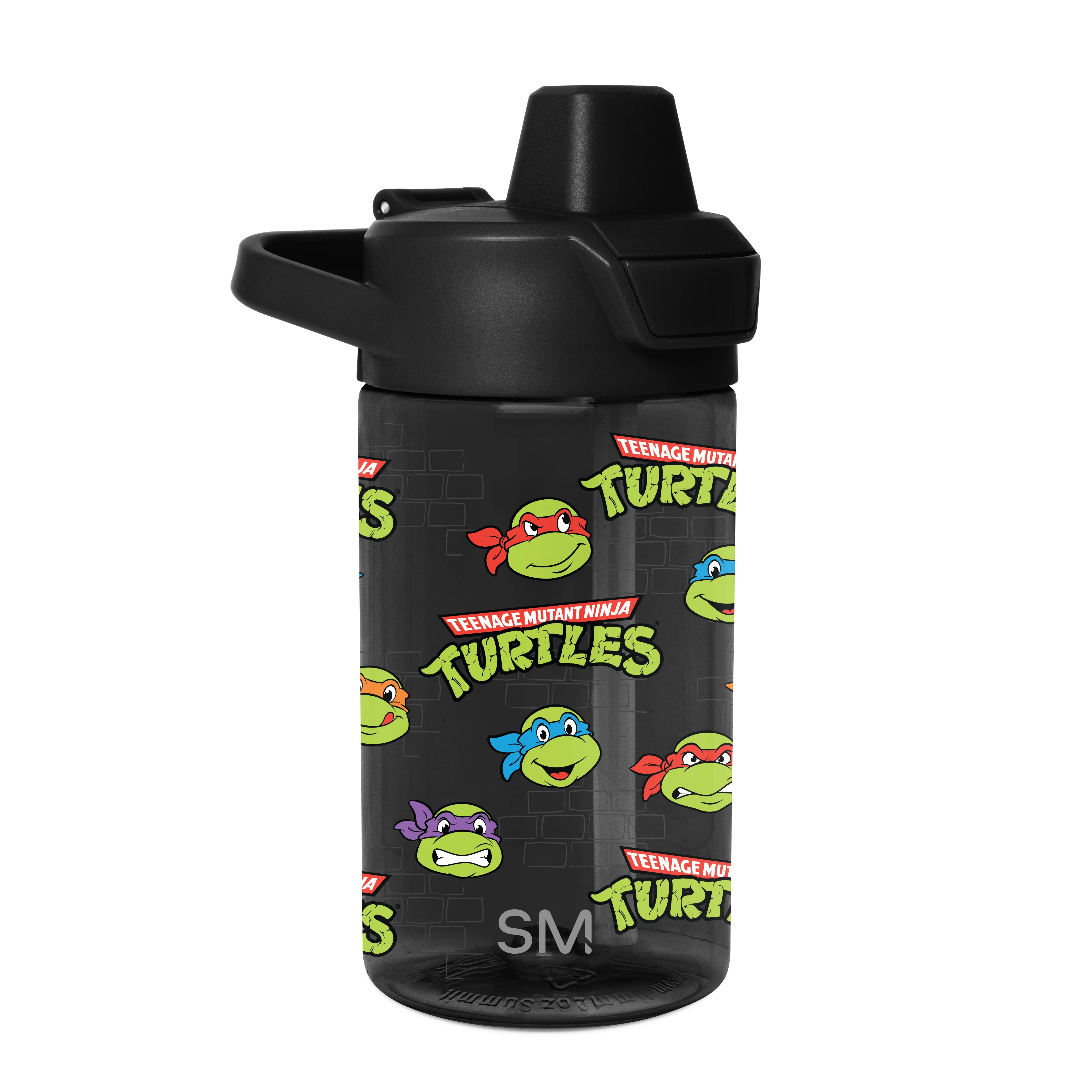 Simple Modern Summit Kids Plastic Water Bottle with Simple Flip Straw Lid - 12oz Teenage Mutant Ninja Turtles Unite