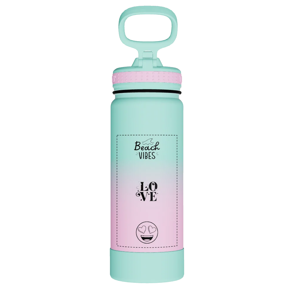 Takeya Actives Water Bottle With Straw Lid - 18oz Ombre Dream - Model 51392-TAKEYA-ACTIVES-WATER-BOTTLE-WITH-STRAW-LID-CUSTOMIZED-149-18OZ-OMBRE-DREAM