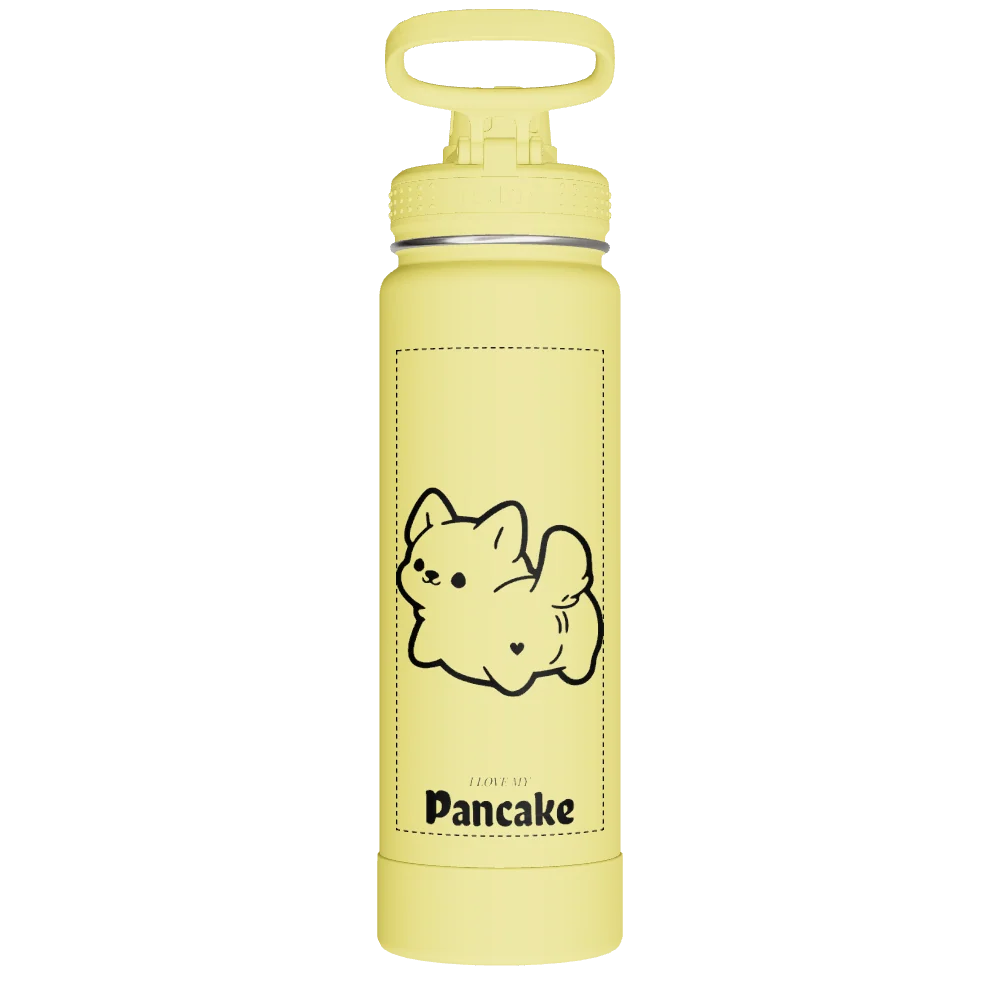 Takeya Actives Water Bottle With Spout Lid - 24oz Canary - Model 51187-TAKEYA-ACTIVES-WATER-BOTTLE-WITH-SPOUT-LID-CUSTOMIZED-164-24OZ-CANARY