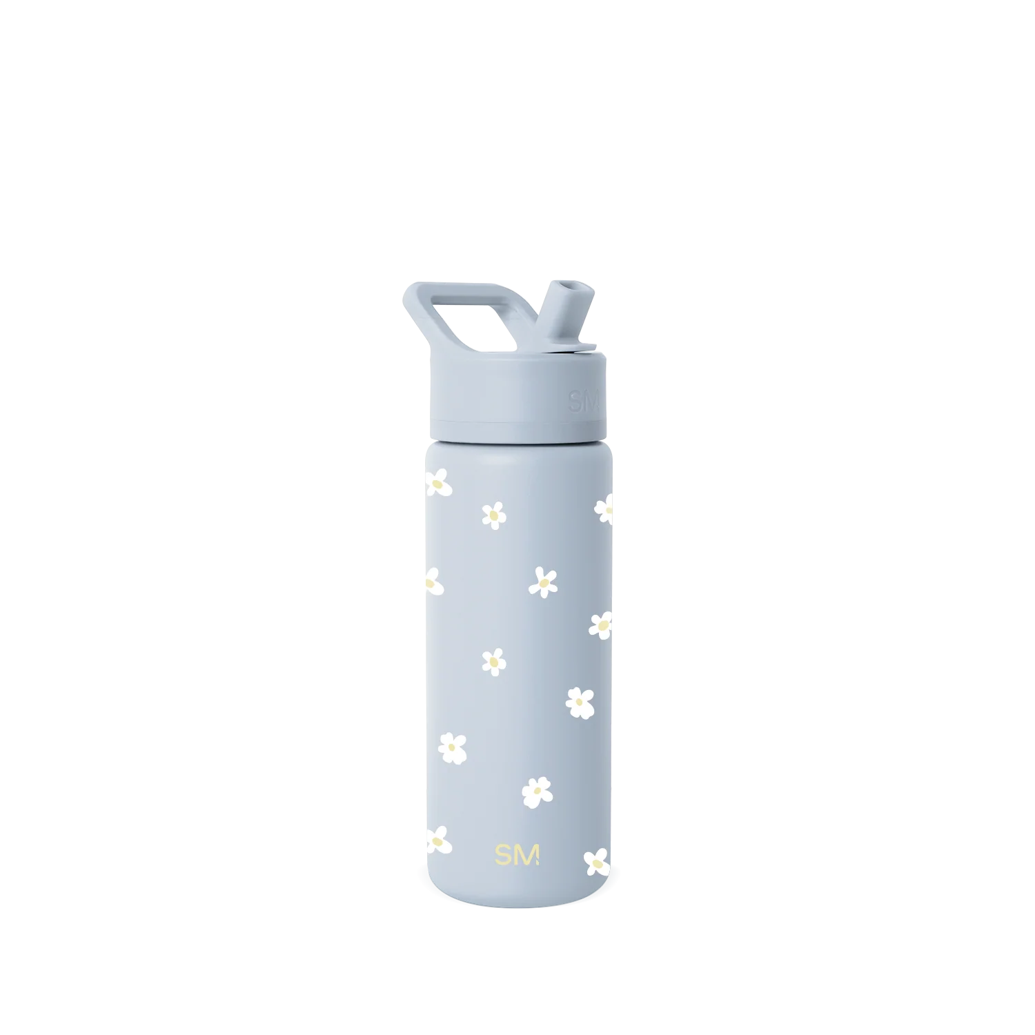 Simple Modern Summit Kids Water Bottle with Straw Lid - 18oz Sweet Daisy on Blue