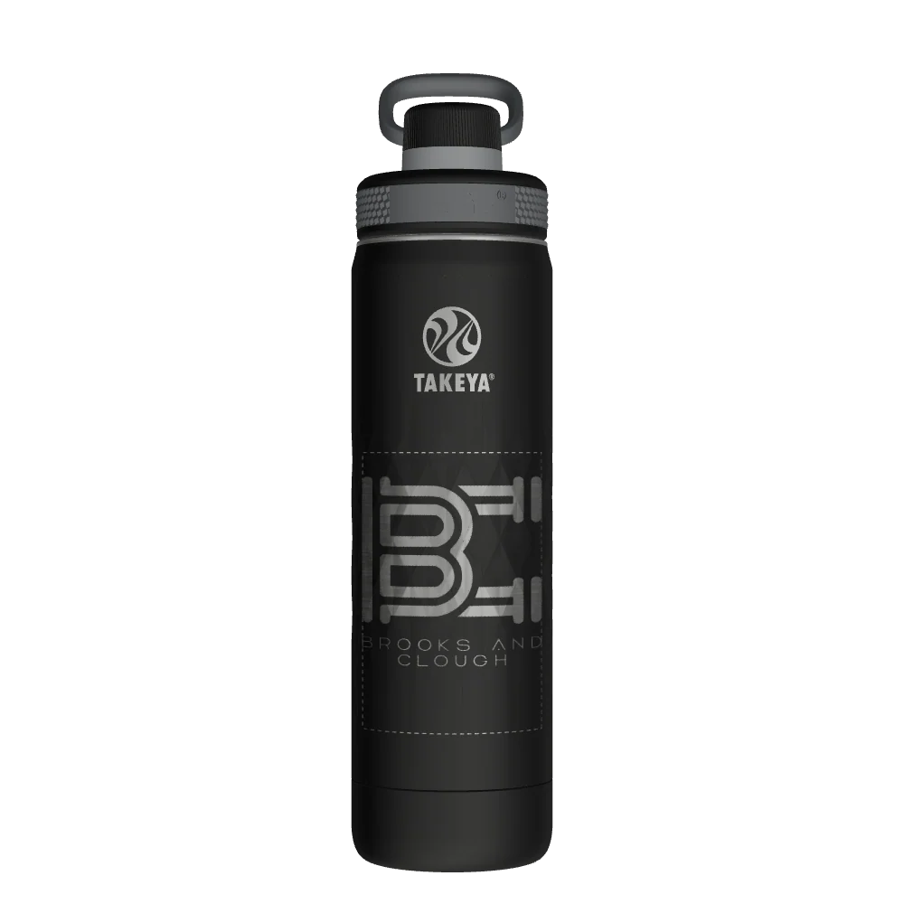 Takeya Sport Water Bottle - 22oz Obsidian Spout - Model 51315-TAKEYA-SPORT-WATER-BOTTLE-CUSTOMIZED-170-22OZ-OBSIDIAN-SPOUT