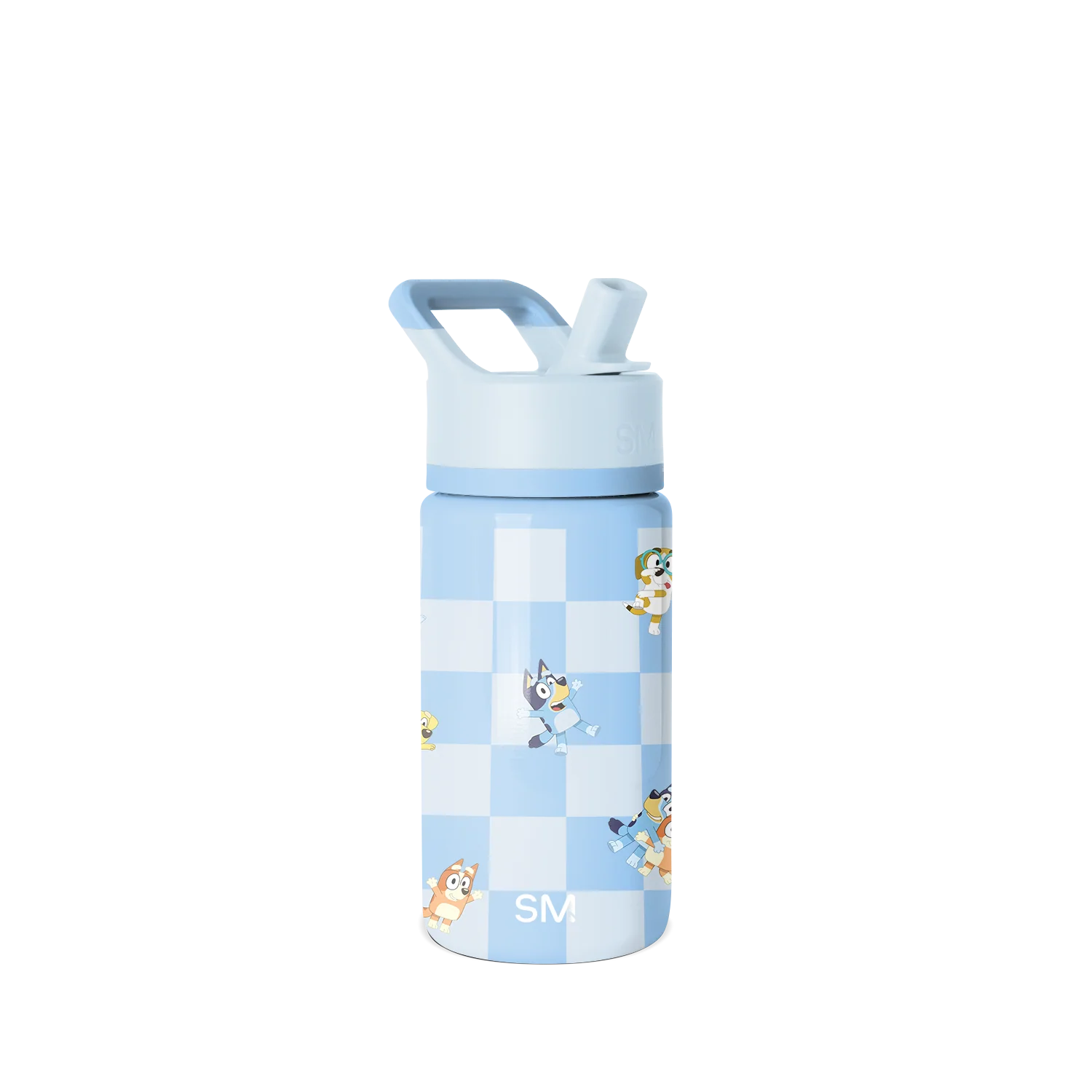 Simple Modern Summit Kids Water Bottle with Straw Lid - 14oz Bluey Checkmate
