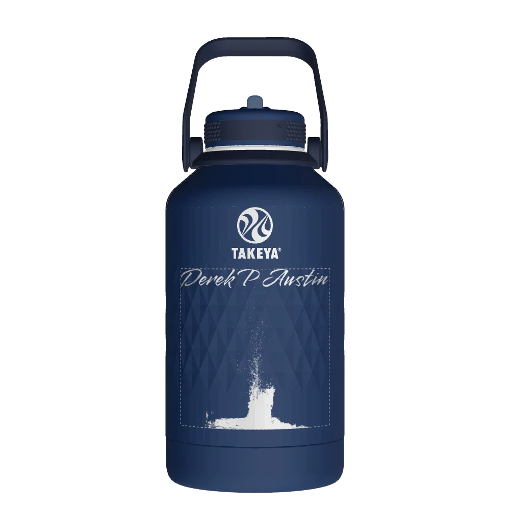 Takeya Sport Water Bottle - 64oz Indigo Straw - Model 51366-TAKEYA-SPORT-WATER-BOTTLE-CUSTOMIZED-133-64OZ-INDIGO-STRAW