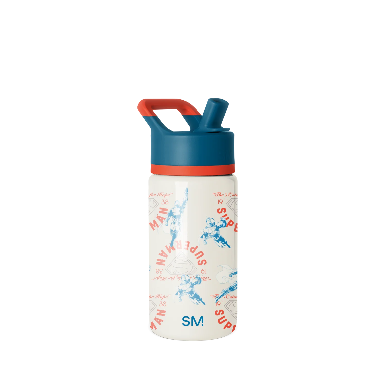 Simple Modern Summit Kids Water Bottle with Straw Lid - 14oz Superman Stand for Hope