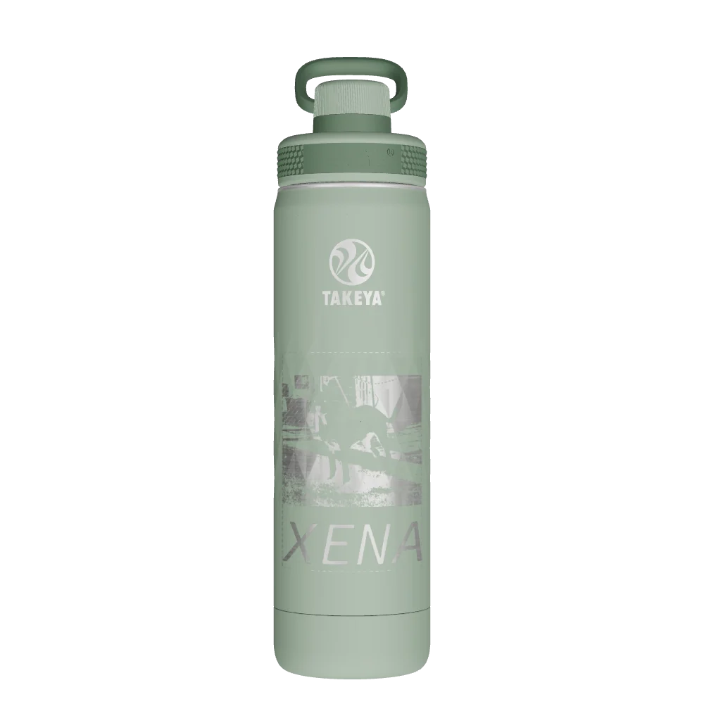 Takeya Sport Water Bottle - 22oz Eucalyptus Spout - Model 51318-TAKEYA-SPORT-WATER-BOTTLE-CUSTOMIZED-111-22OZ-EUCALYPTUS-SPOUT