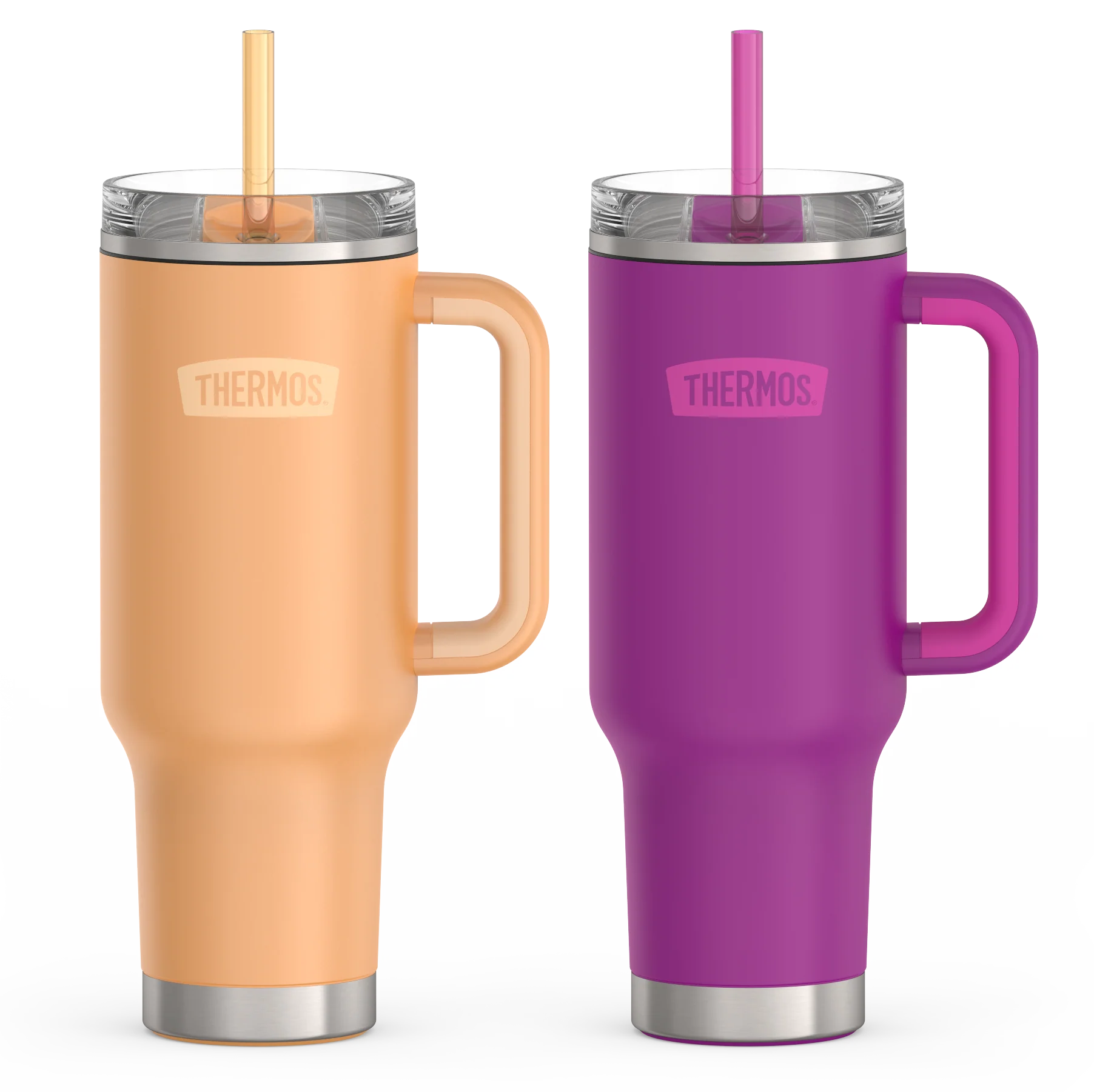 THERMOS 40oz Cup Holder Mug Bundle - Melon & Plum