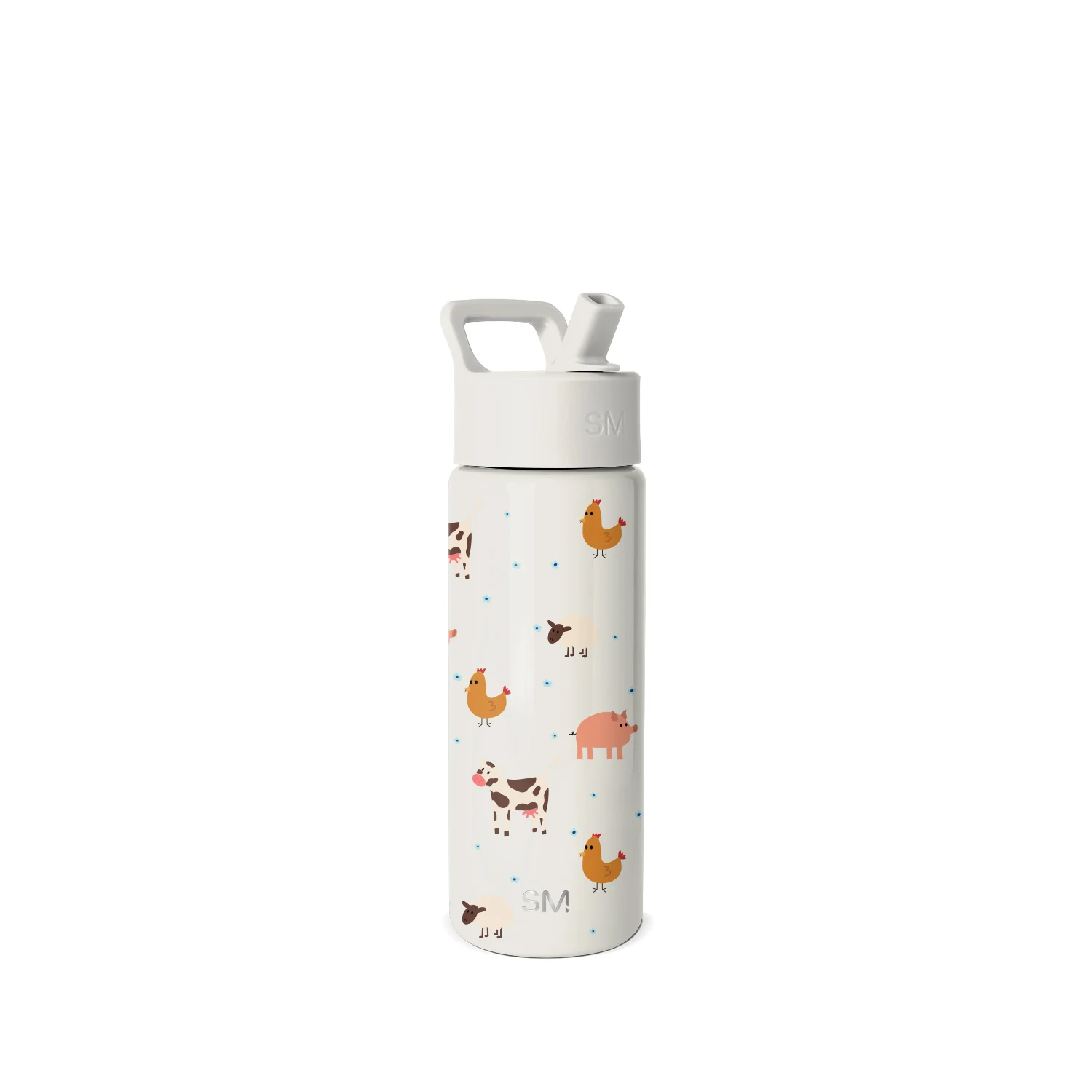 Simple Modern Summit Kids Water Bottle with Straw Lid - 18oz Farm Animals