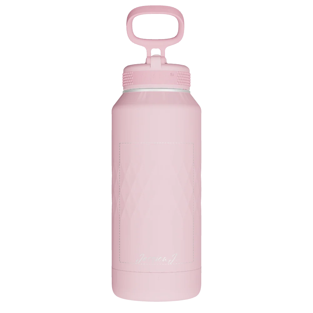 Takeya Sport Water Bottle - 32oz Peony Straw - Model 51345-TAKEYA-SPORT-WATER-BOTTLE-CUSTOMIZED-320-32OZ-PEONY-STRAW