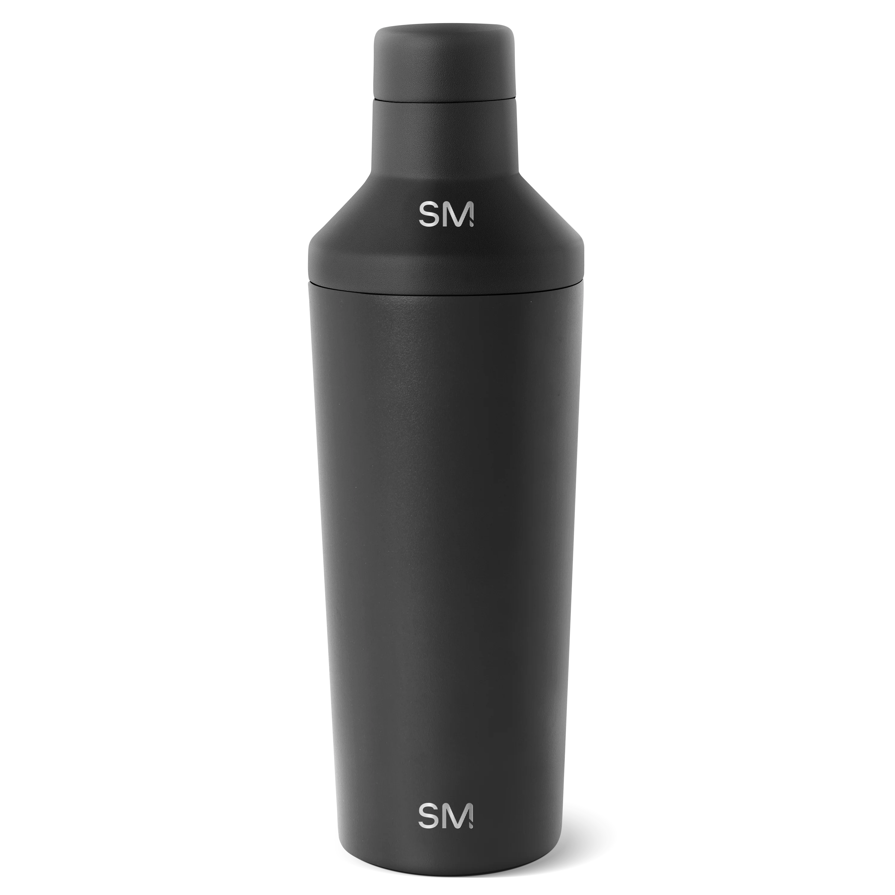 Simple Modern Classic Cocktail Shaker with Jigger Lid - 20oz Midnight Black
