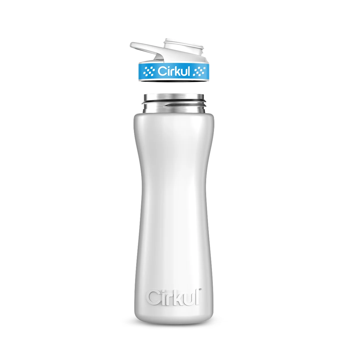 Cirkul 22oz. Stainless Steel Bottle & Comfort Grip Lid