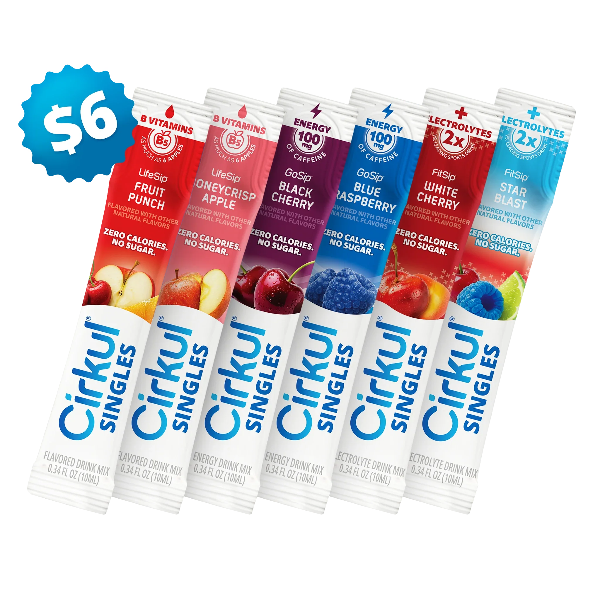 Cirkul 6-Pack Cirkul® Singles Variety Bundle