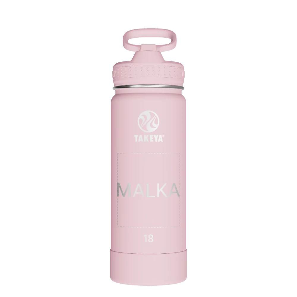 Takeya Actives Water Bottle With Straw Lid - 18oz Blush