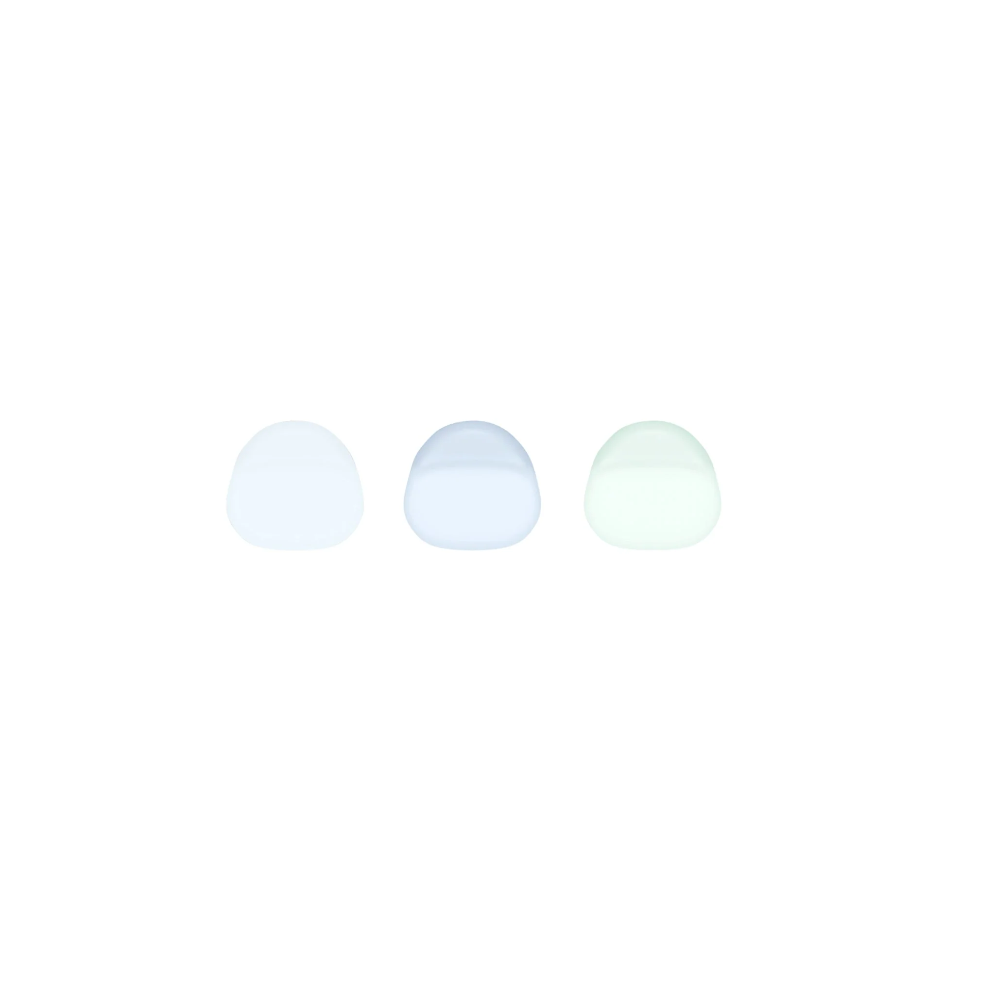 bkr ICE CRYSTALS CUP CAP BUTTONS (SET OF THREE)