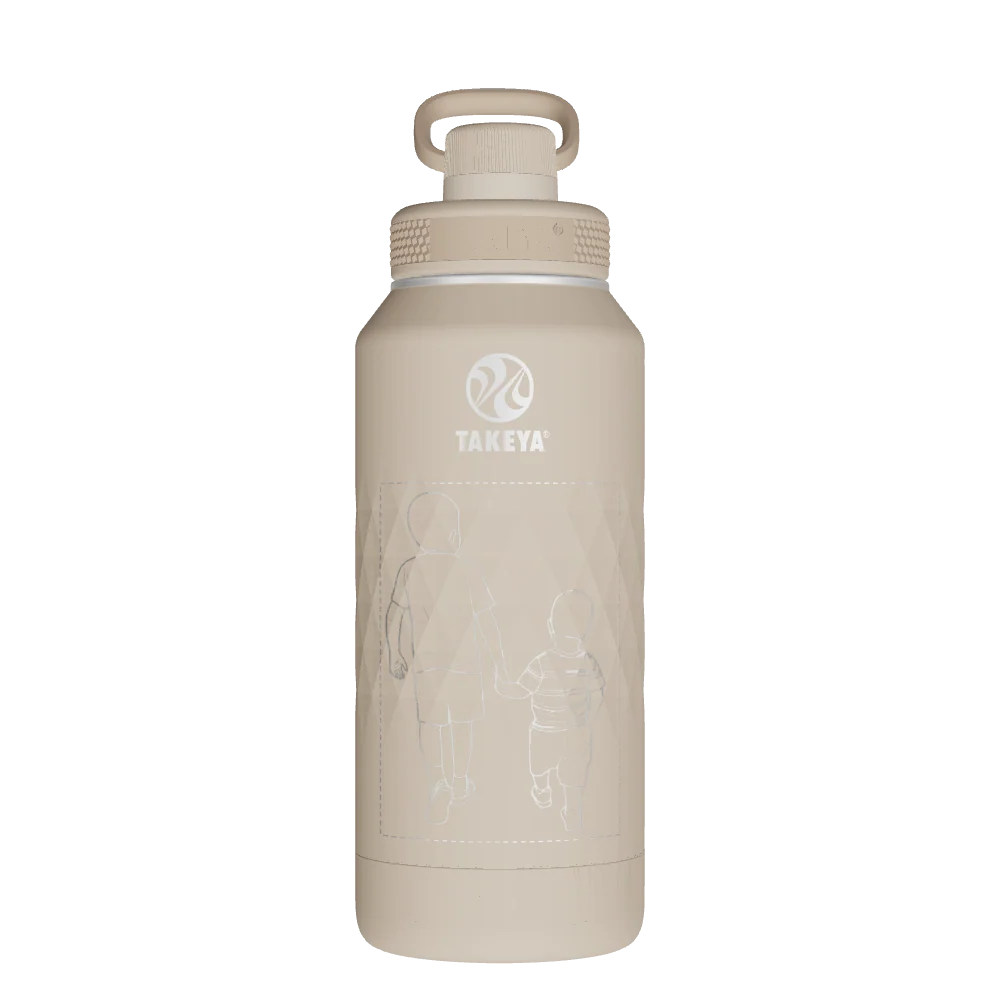 Takeya Sport Water Bottle - 32oz Almond Spout