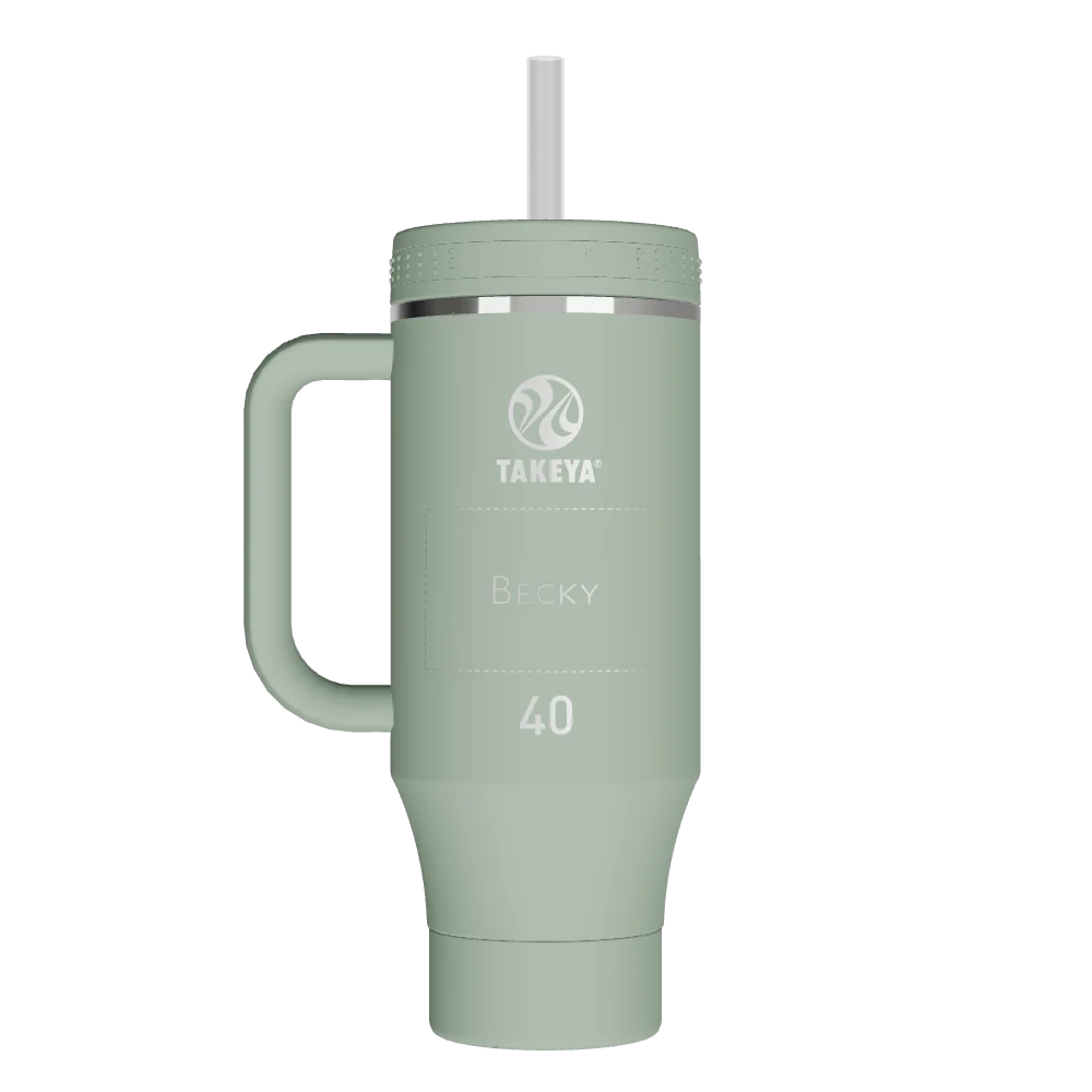 Takeya Straw Tumbler With Handle - 40oz Matcha
