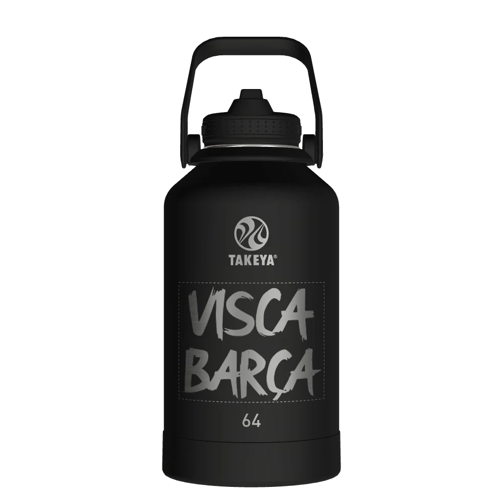 Takeya Actives Water Bottle With Straw Lid - 64oz Onyx