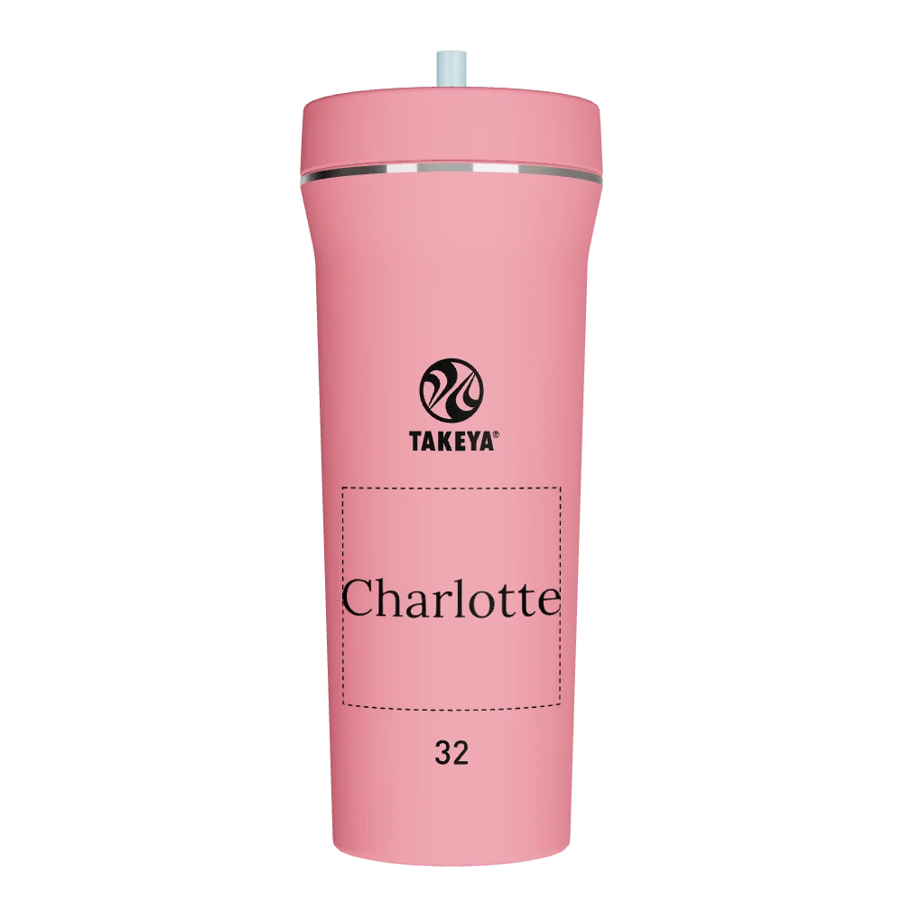 Takeya Straw Tumbler - 32oz Pink Mimosa