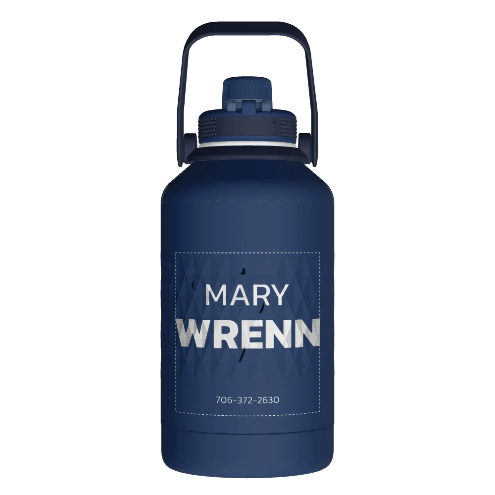 Takeya Sport Water Bottle - 64oz Indigo Spout - Model 51364-TAKEYA-SPORT-WATER-BOTTLE-CUSTOMIZED-124-64OZ-INDIGO-SPOUT