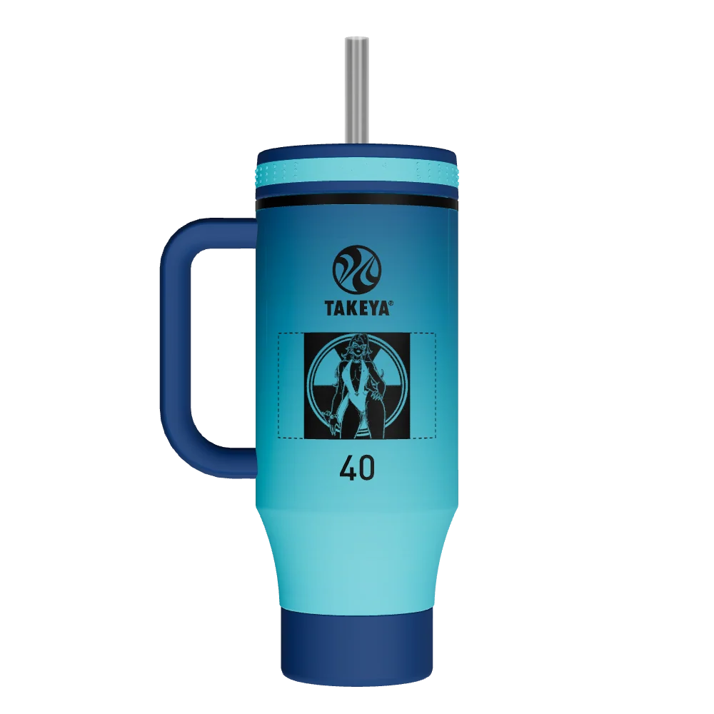 Takeya Straw Tumbler With Handle - 40oz Ombre Adventure - Model 52479-TAKEYA-STRAW-TUMBLER-WITH-HANDLE-CUSTOMIZED-16-40OZ-OMBRE-ADVENTURE