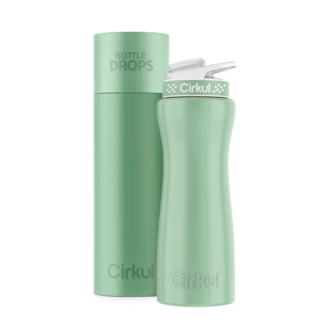 Cirkul Limited Edition: 22oz. Mint Green Stainless Steel Bottle & Lid