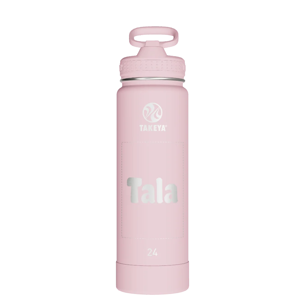 Takeya Actives Water Bottle With Straw Lid - 24oz Blush