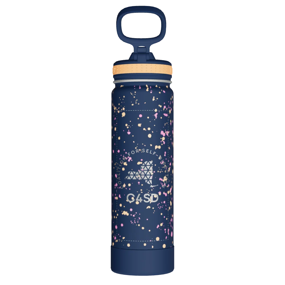 Takeya Actives Water Bottle With Straw Lid - 22oz Confetti Cool Rays