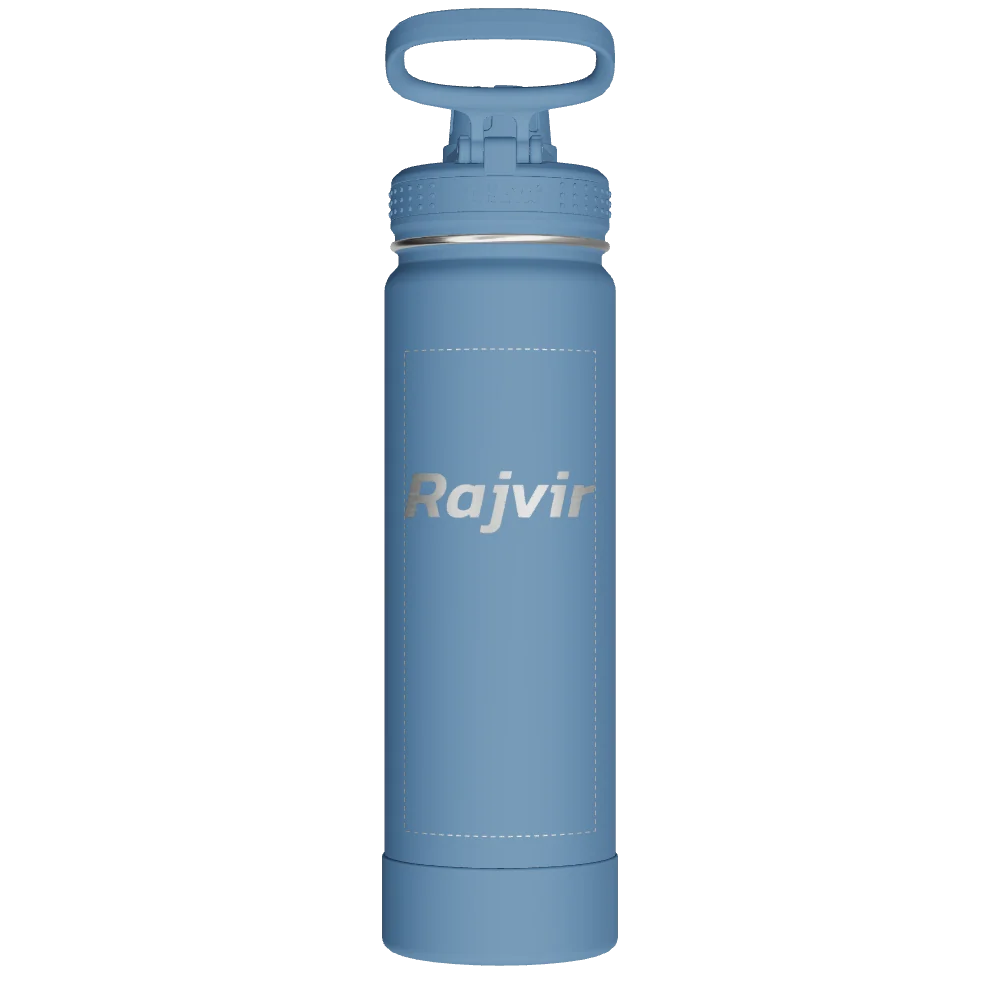 Takeya Actives Water Bottle With Spout Lid - 22oz Bluestone - Model 50292-TAKEYA-ACTIVES-WATER-BOTTLE-WITH-SPOUT-LID-CUSTOMIZED-216-22OZ-BLUESTONE